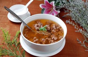 Sopa espesa de ternera de Shishi