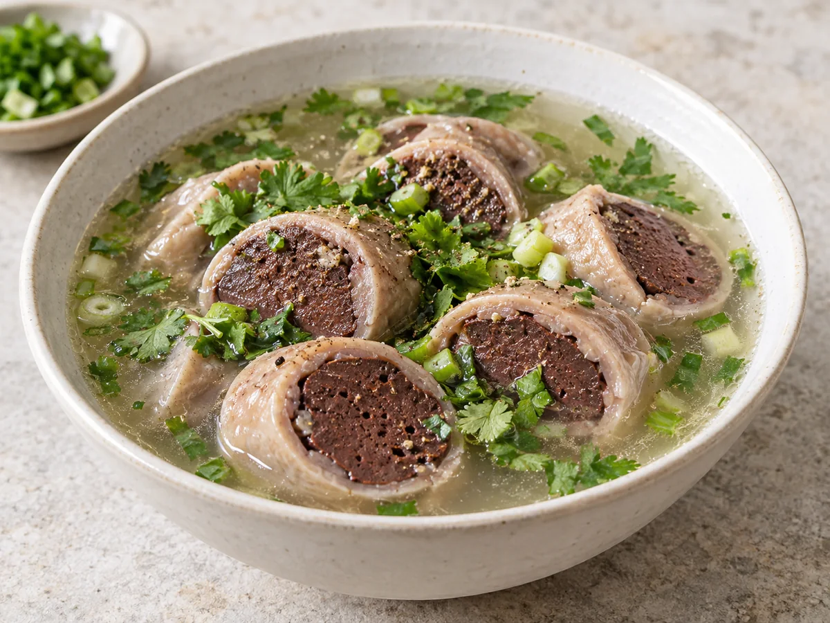 Tong’an blood-stuffed intestine soup